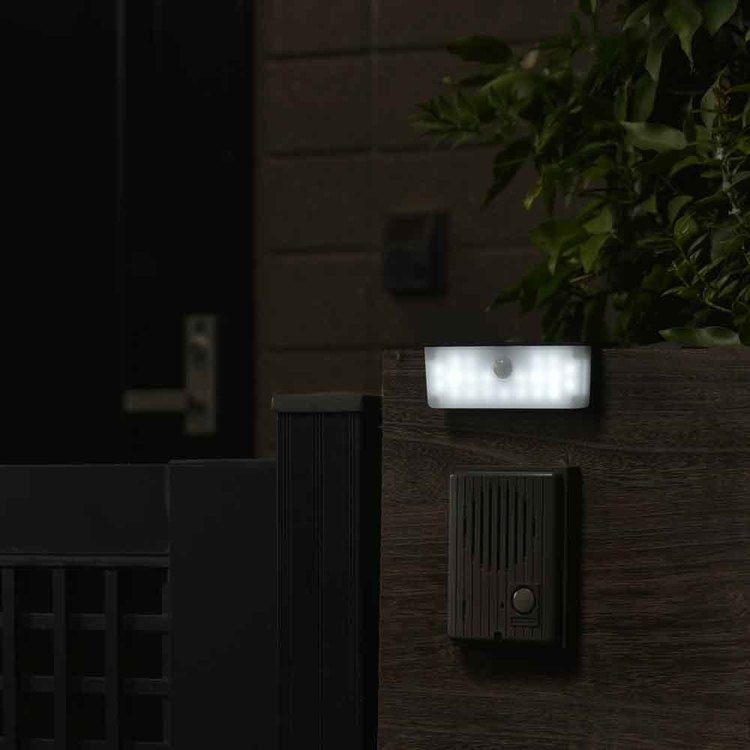 センサーライトウォールライト防水人感明暗防犯屋外100ルーメンソーラー簡単取り付けLEDソーラーウォールライト100lmオーム電機 