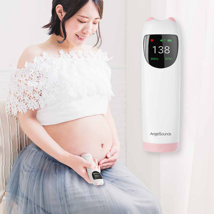AngelSounds心音計胎児超音波心音計心音超音波聴診器胎児赤ちゃん妊娠妊婦乾電池式内蔵スピーカーギフトお祝い医療機器認証胎児超音波心音計エンジェルサウンズピンク株式会社ちゃいなび 