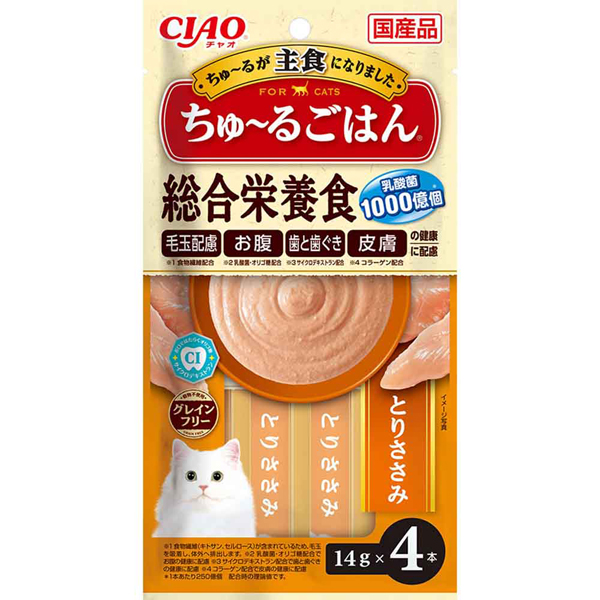 いなばペットフード CIAO ちゅ〜るごはん 14g×4本入り SC-457 SC-458