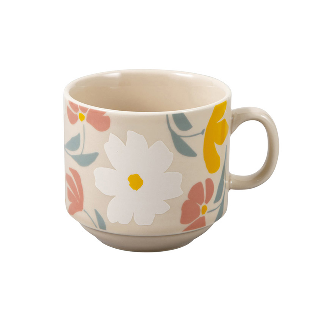 Wpc. マグカップ おしゃれ 300ml コーヒーカップ 北欧 レトロ 花柄