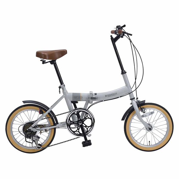 折りたたみ自転車 16インチ 6段変速 自転車 大型フロントギア 折り畳み