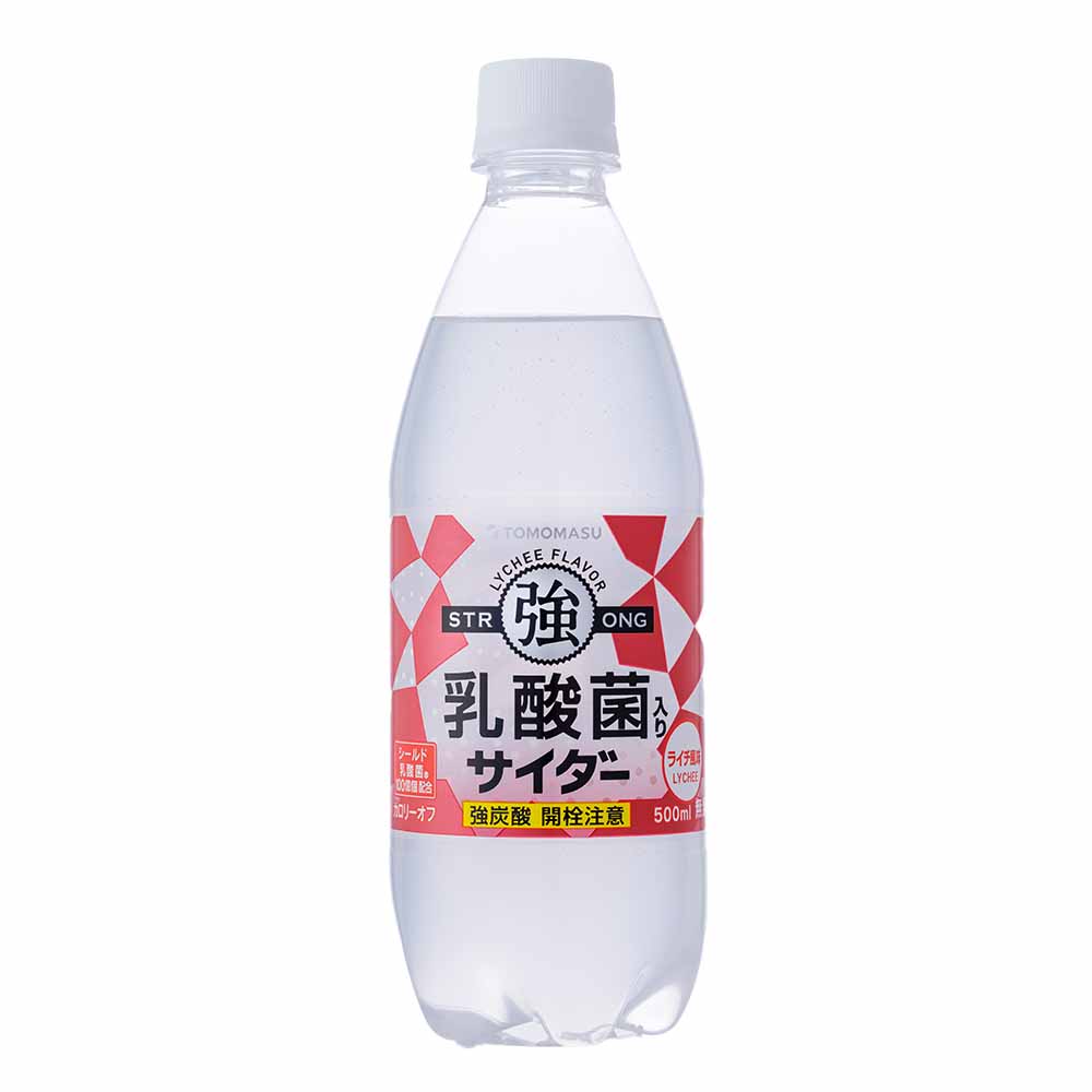 友桝飲料 炭酸水 500ml 24本 炭酸水 24本 炭酸 ゼロサイダー 乳酸菌