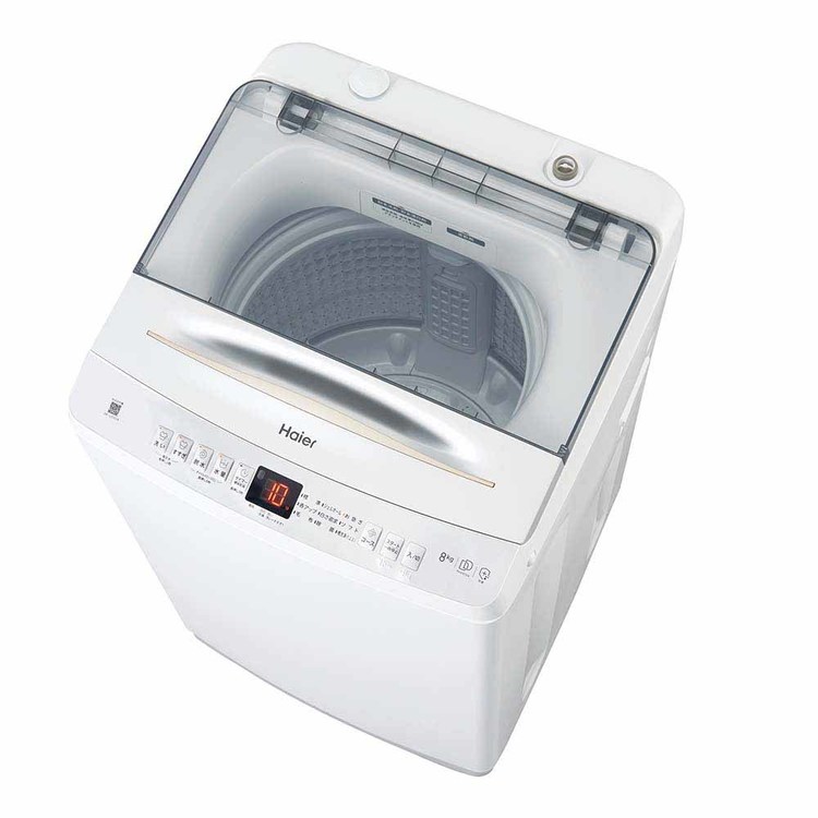 Haier（ハイアール） 洗濯機インバーター8kg JW-UD80A(W) ホワイト JW