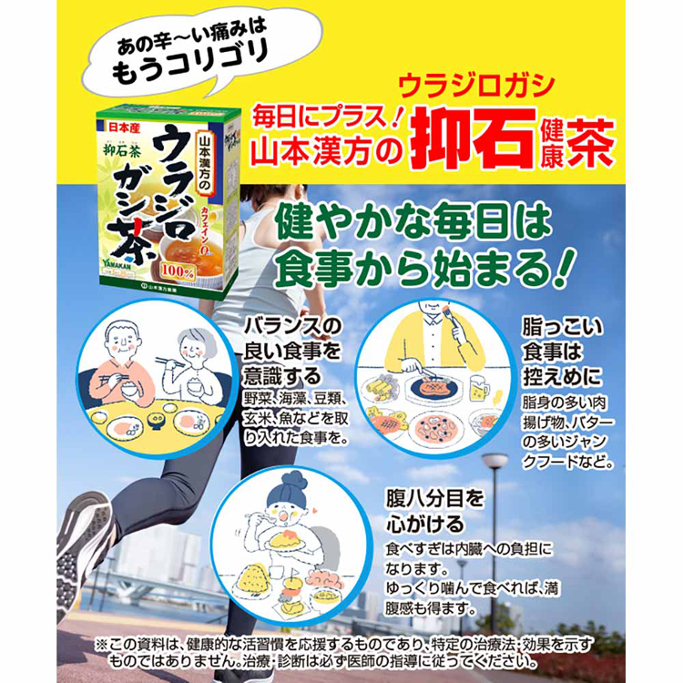 健康食品20パック山本漢方健康ノンカフェインウラジロガシ茶100%5g×20包山本漢方製薬 