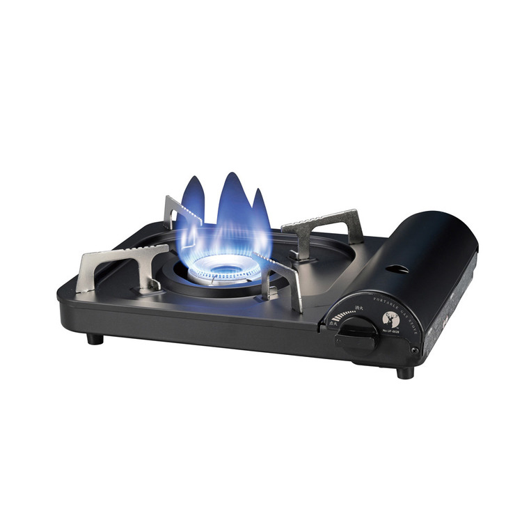 CAPTAINSTAGキャンプアウトドアレジャーコンパクト軽量持ち運び防災薄型ポータブルカセットコンロブラックパール金属株式会社 