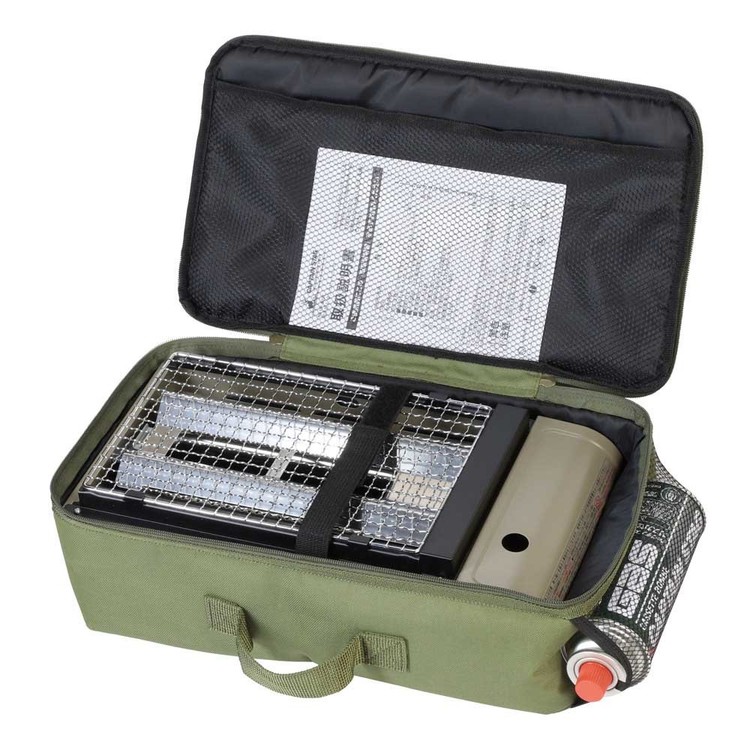 CAPTAINSTAGキャンプアウトドアレジャー焼肉カセットコンロケース収納ケース持ち運び防災ガスボンベポータブルカセットコンロケースオリーブモンテパール金属株式会社 