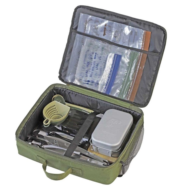 CAPTAINSTAGキャンプアウトドアレジャー焼肉カセットコンロケース収納ケース持ち運び防災ガスボンベポータブルカセットコンロケースオリーブモンテパール金属株式会社 