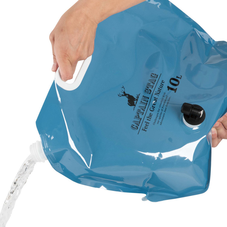 CAPTAINSTAGキャンプアウトドアレジャーウォータージャグウォーターパックタンクコンパクト持ち運び防災ウォータータンク10Lオアシスパール金属株式会社 