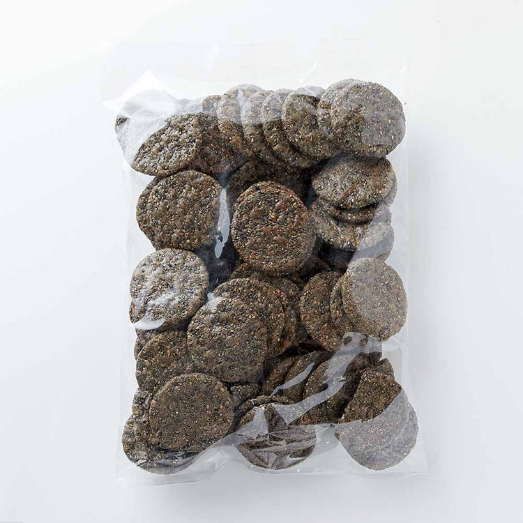 えびせんごまごま煎餅老舗米菓黒胡麻和菓子老舗茶請け大容量【お徳用】黒胡麻せんべい400gカネフク製菓 