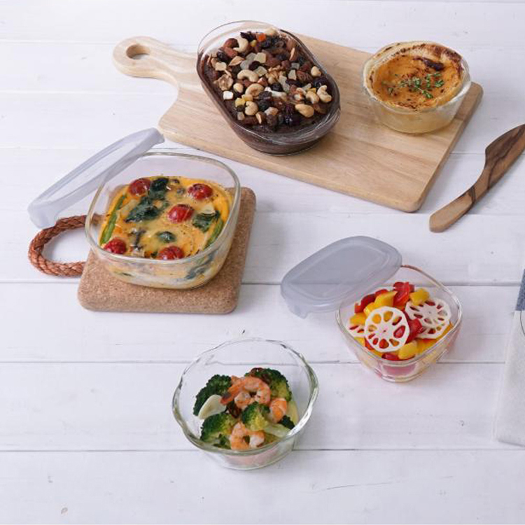 ボウルデザートカップ小鉢保存容器グラタン皿耐熱ガラス福袋福箱電子レンジ食洗機福袋7点セットHARIO 