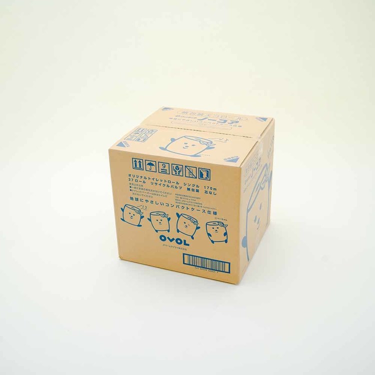 無包装エコロールトイレットペーパー無包装エコロール古紙エコ大容量無包装エコロール170ｍ×27巻JPノーコア 