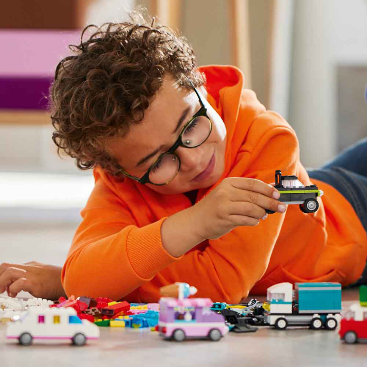 おもちゃ玩具ブロックプレゼント誕生日クリスマス子供車バラくるまのりものをつくろうLEGOCLASSIC 
