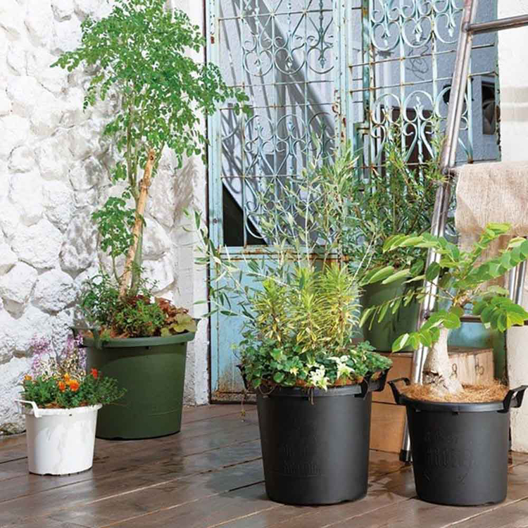 植木鉢草花樹木観葉植物多肉植物植え込みデザイン取っ手グロウコンテナ18型大和プラスチック 
