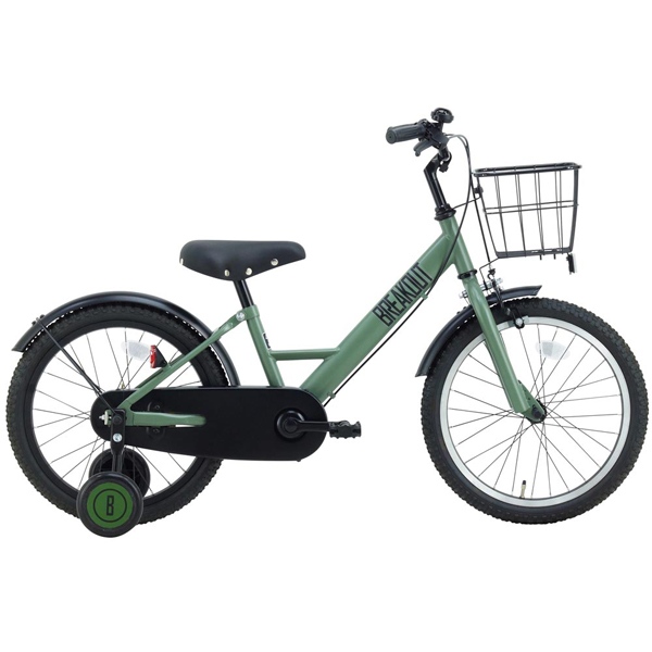 自転車 キッズバイク 18インチ オリーブ デザート ブルーグレー