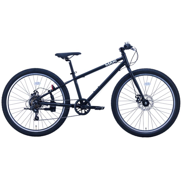 自転車 24インチ ブラック グレー アルミ 軽い ディスクブレーキ 外装7