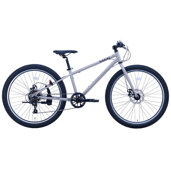 自転車 24インチ ブラック グレー アルミ 軽い ディスクブレーキ 外装7