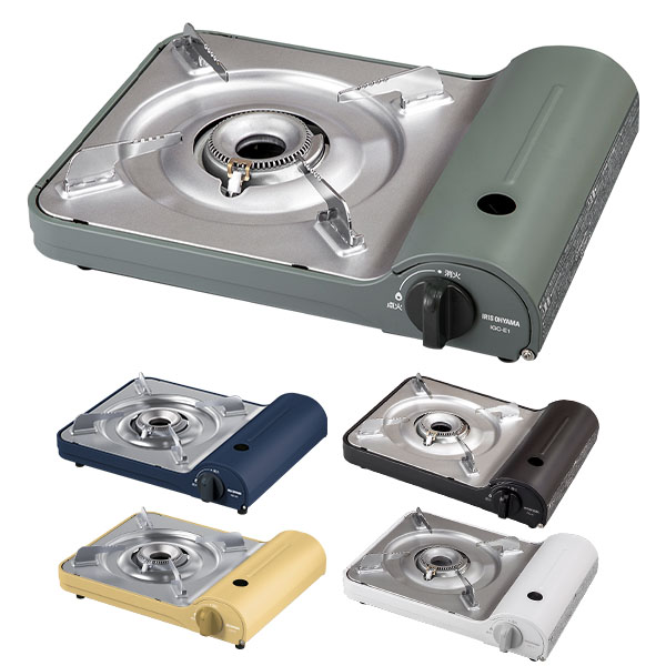 カセットコンロ ガスコンロ 卓上コンロ アイリスオーヤマ テーブルコンロ カセットコンロ スタイリッシュ 卓上 防災 IGC-E1-H  [B] 2606