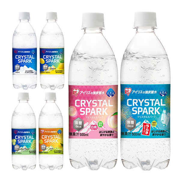 ＼フレーバーを選べる！／ 炭酸水 500ml 48本 炭酸水 500ml 24本 ×2箱 強炭酸水 500ml 48本 炭酸 無糖 レモン ゆず マスカット クリスパ アイリスオーヤマ