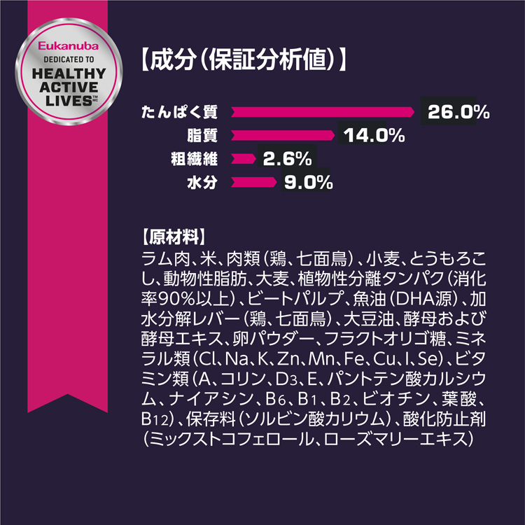 ユーカヌバ パピー ラム＆ライス 子犬用 全犬種用 12ヶ月まで ( 7.5kg