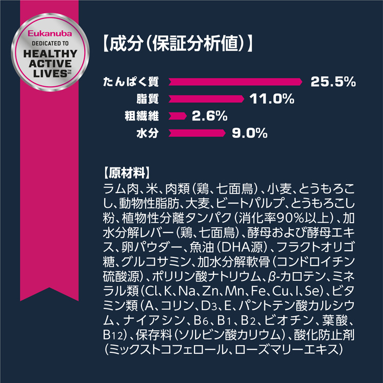 ユーカヌバ シニア ラム＆ライス シニア用 全犬種用 7歳以上 ( 7.5kg