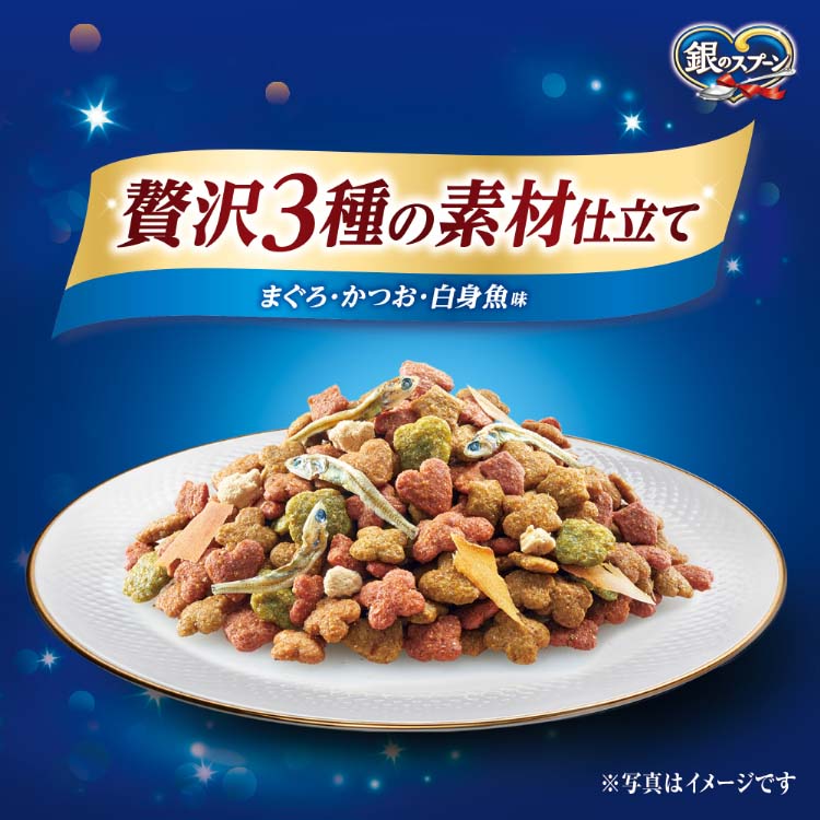 銀のスプーン 贅沢3種の素材仕立て まぐろ・かつお・白身魚味