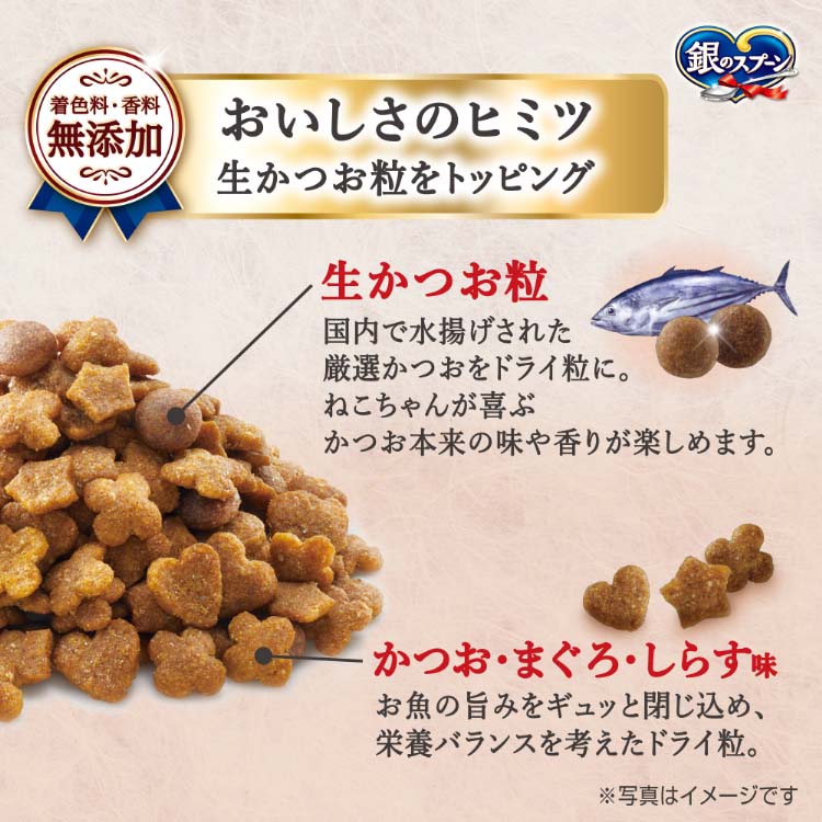 銀のスプーン 国産生かつおin 海の幸ブレンド キャットフード ドライ