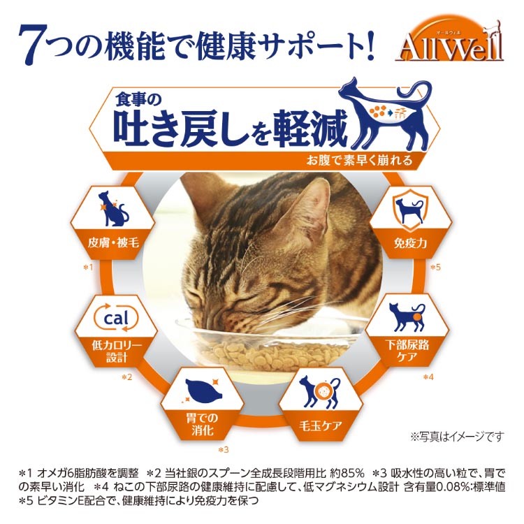 オールウェル(AllWell) キャットフード ドライ 避妊 去勢した猫の体重ケア 筋肉の健康維持用 フィッシュ味 吐き戻し軽減 4.0kg  HUdUJWmKu3, ペット用品、生き物 - centralcampo.com.br