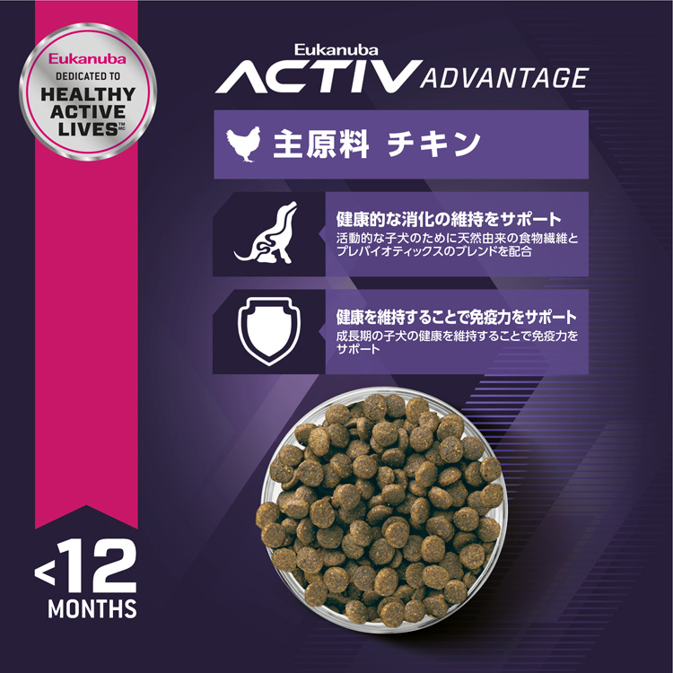 ユーカヌバ スモール パピー 子犬用 小型犬用 12ヶ月まで ( 2.7kg×4