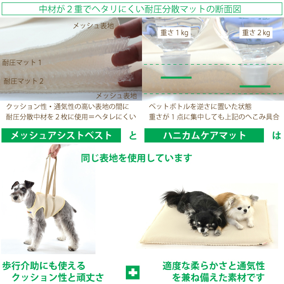 適度な柔らかさと通気性を兼ね備えた素材です