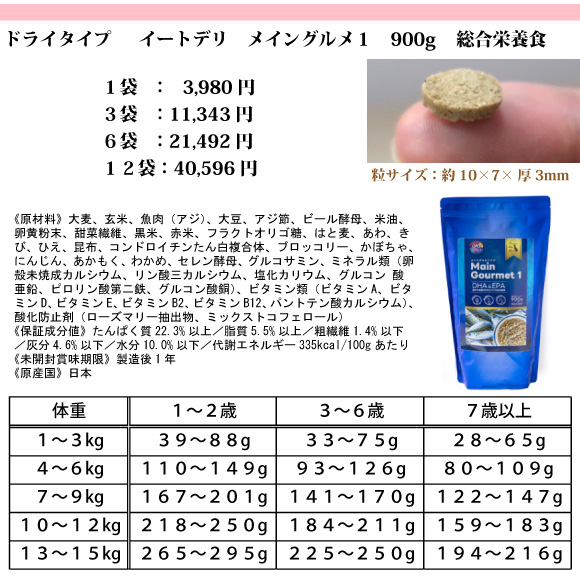 総合栄養食の国産ウエットフードもあります