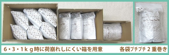 ドッグフードの破損を防ぐための梱包でお届けします