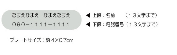名前と連絡先の刻印について