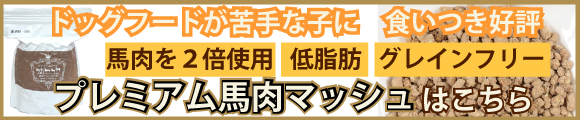 プレミアム馬肉マッシュはこちら
