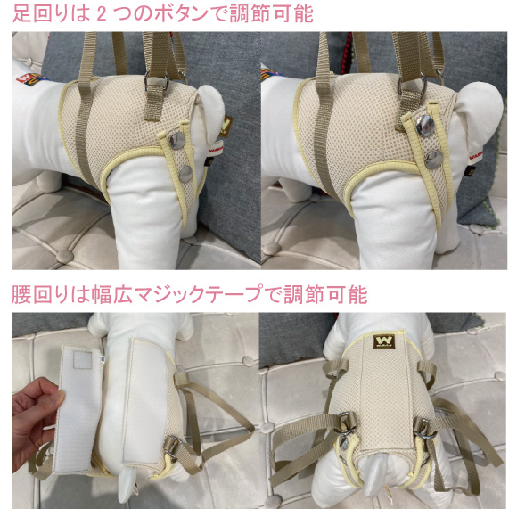 足回り腰回り調節可能です