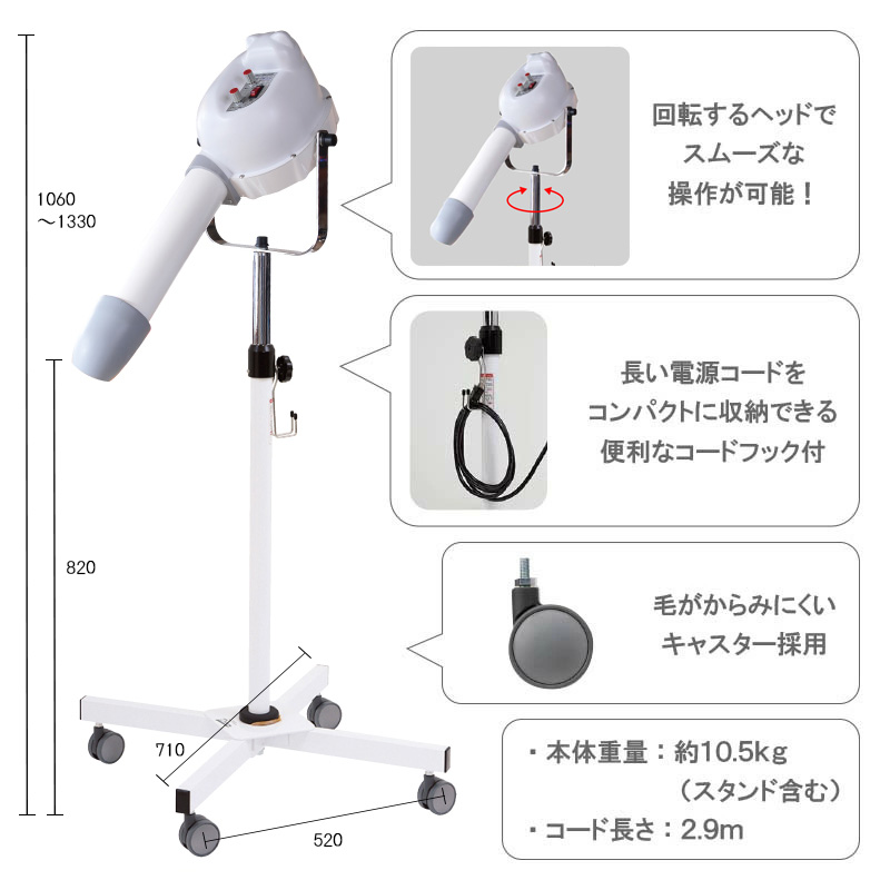 ペット用ドライヤーサイズ