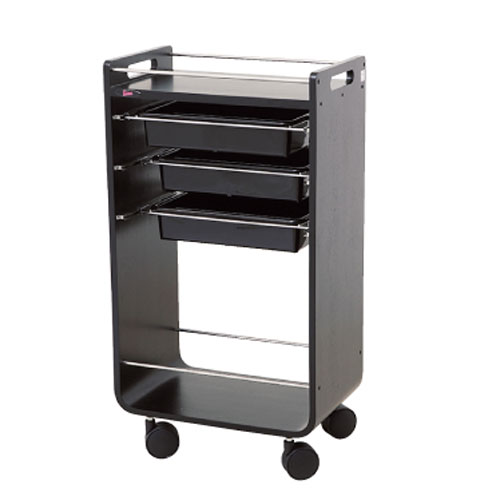 ドリーム 収納 ワゴン ウッディーワゴンNo1 (プラスチックトレー