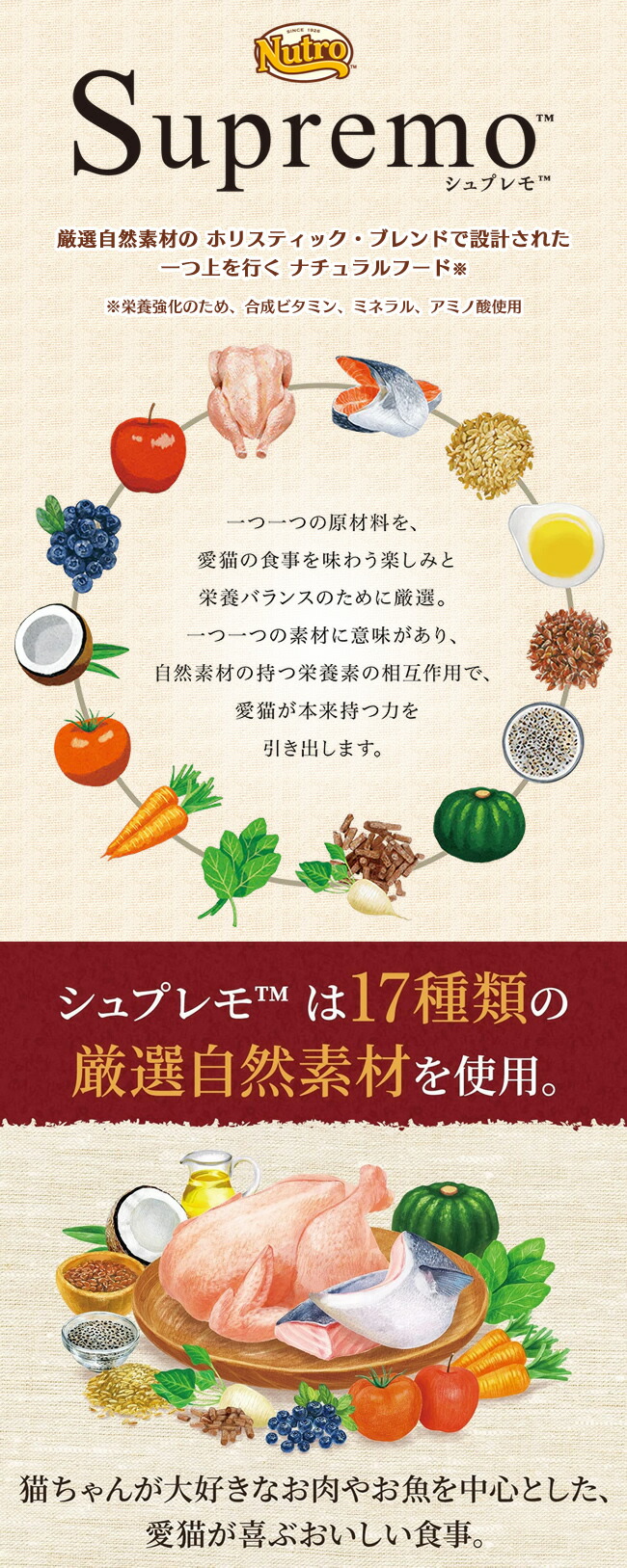 ニュートロ シュプレモ 成猫用 チキン&サーモン 130g お試しパック