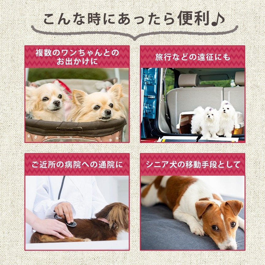 コムペット ミリミリ ライト ペット カート 小型犬 猫用（〜12kg