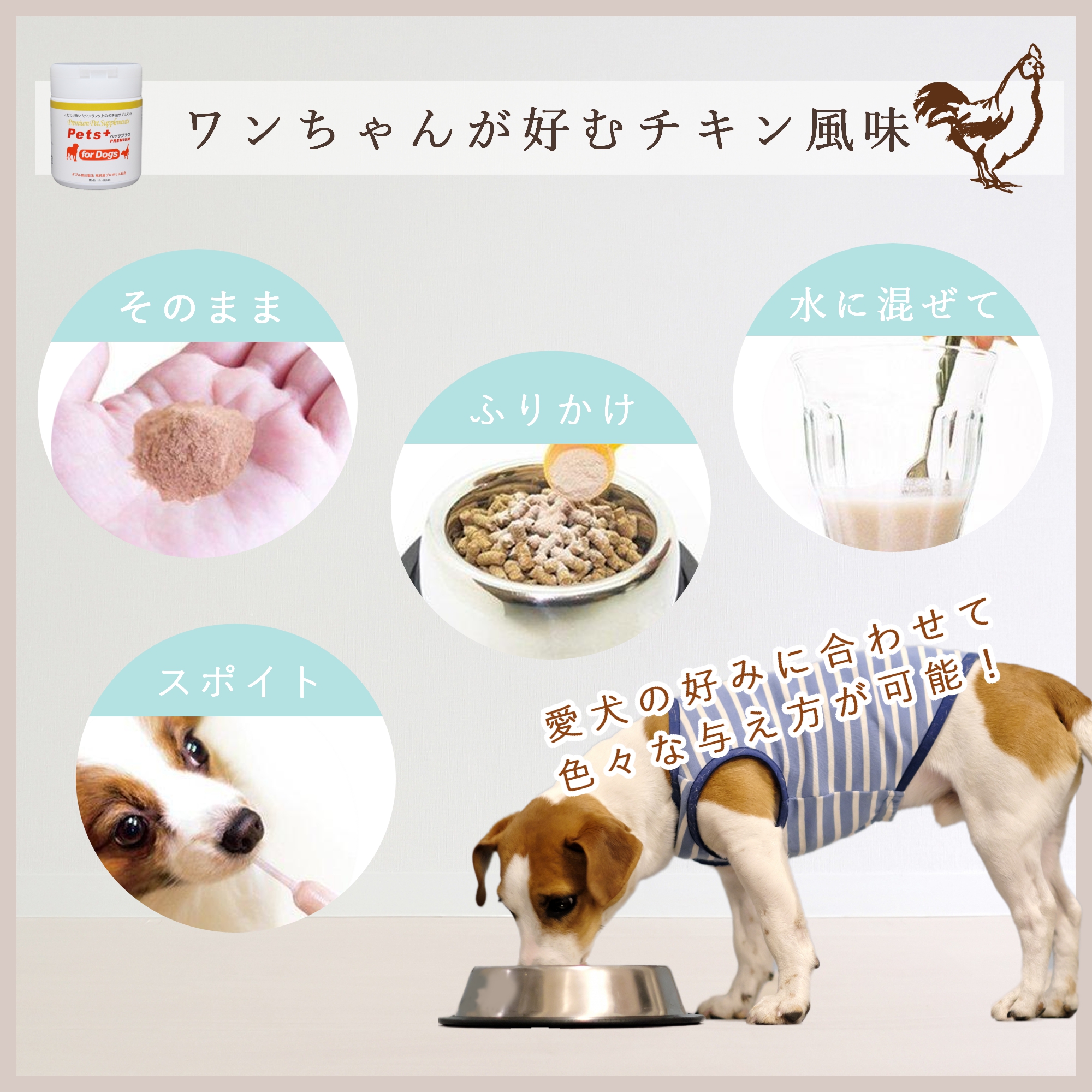 関節 骨 腰 犬の サプリメント プロポリス グルコサミン コンドロイチン ヒアルロン酸 犬 ペット サプリ ペッツプラス プレミアムアクティブ :  petsplus-dogs-premiumactive : ペッツプレミア - 通販 - Yahoo!ショッピング