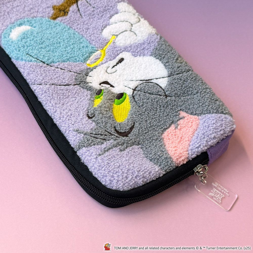 Switch2 対応 ケース ポーチ カバー サガラ刺繍 トムとジェリー 携帯