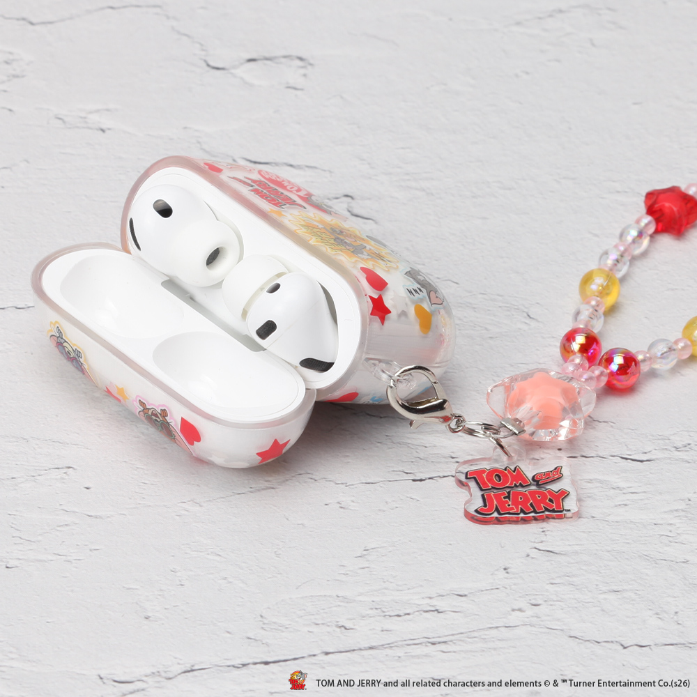 AirPods Pro3 用 ソフトケース トムとジェリー キャラクター 透明