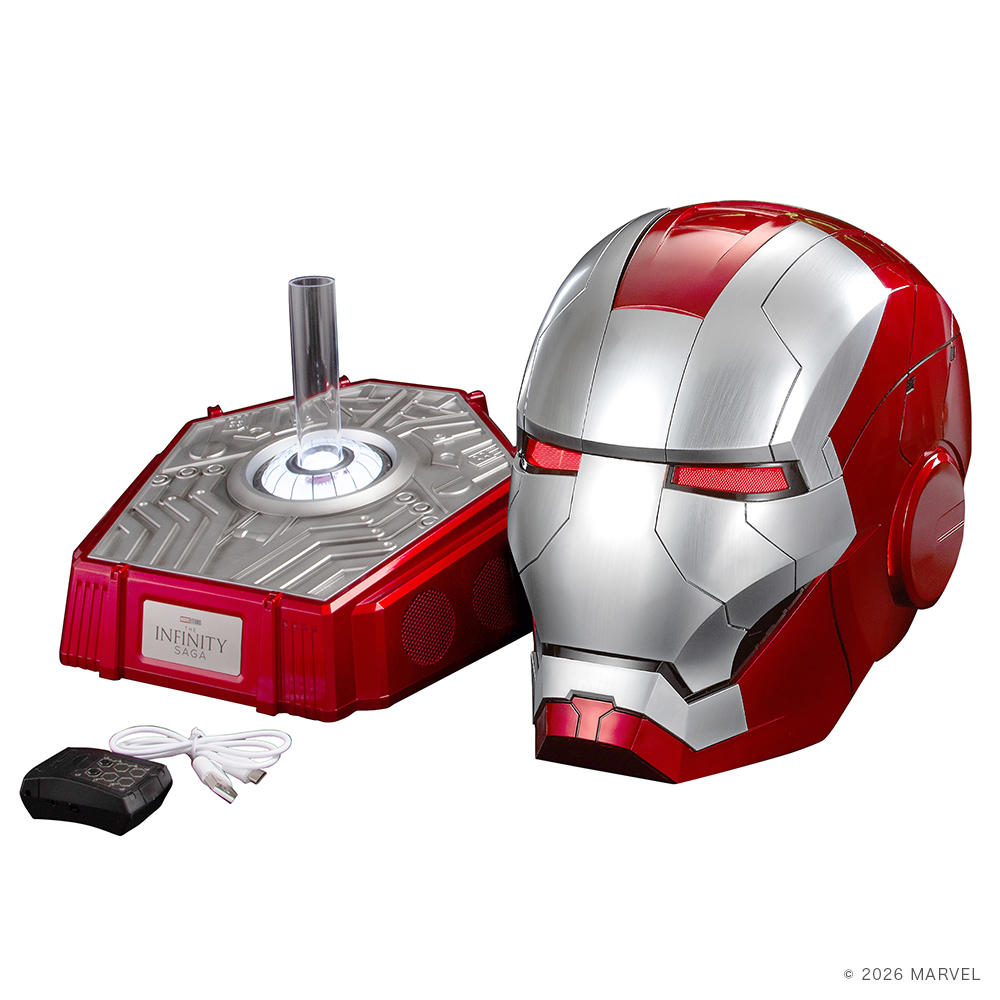 アイアンマン銀色MK5マスクバンブルビー Bluetooth スピーカートセット コレクターズ キャラクター ワイヤレス スピーカー マーベル MARVEL