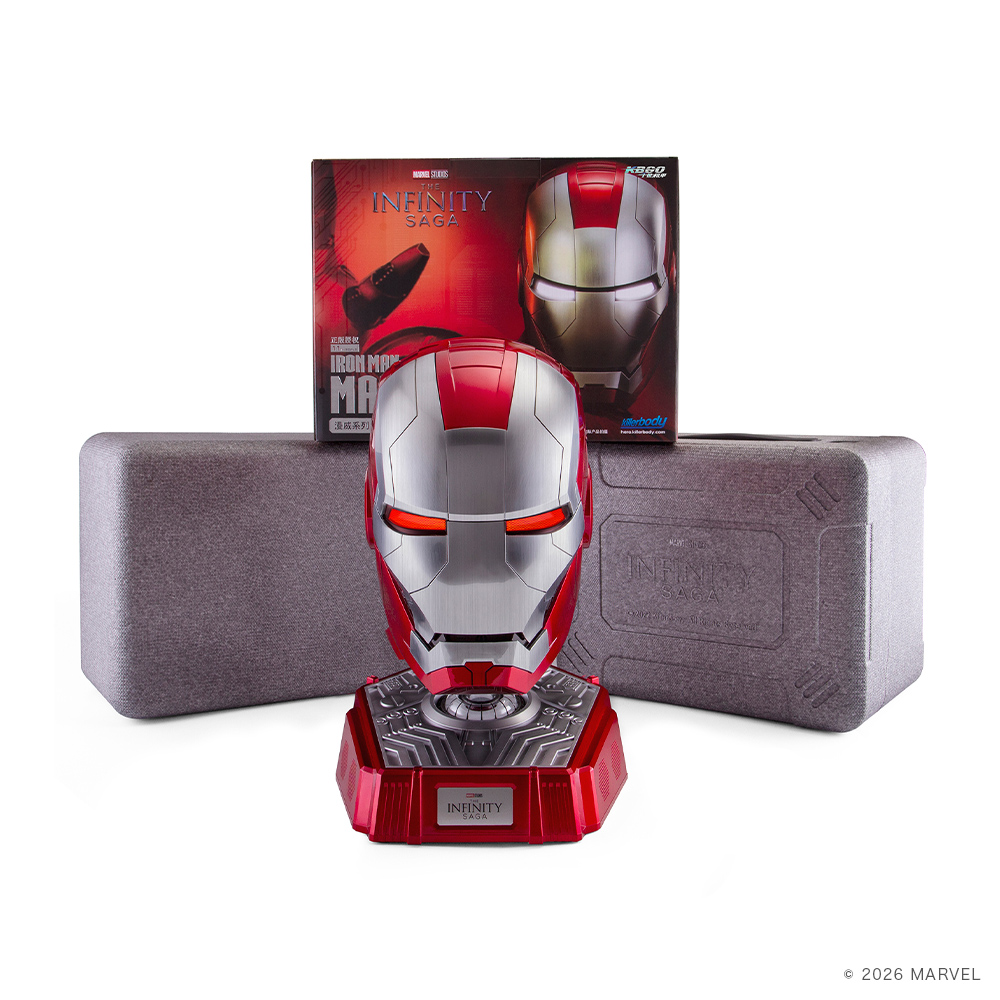 アイアンマン銀色MK5マスクバンブルビー Bluetooth スピーカートセット コレクターズ キャラクター ワイヤレス スピーカー マーベル MARVEL