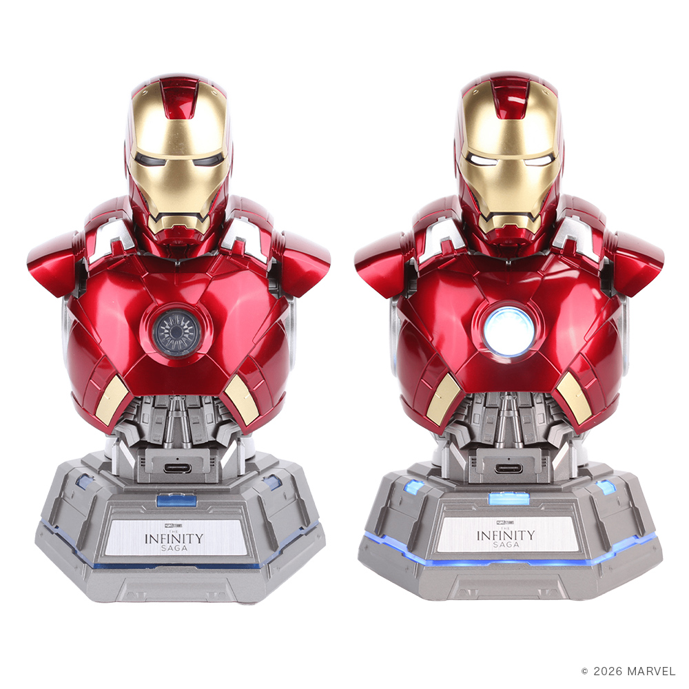 充電専用USB 分配器 キャラクター デザイン マーベル アイアンマン