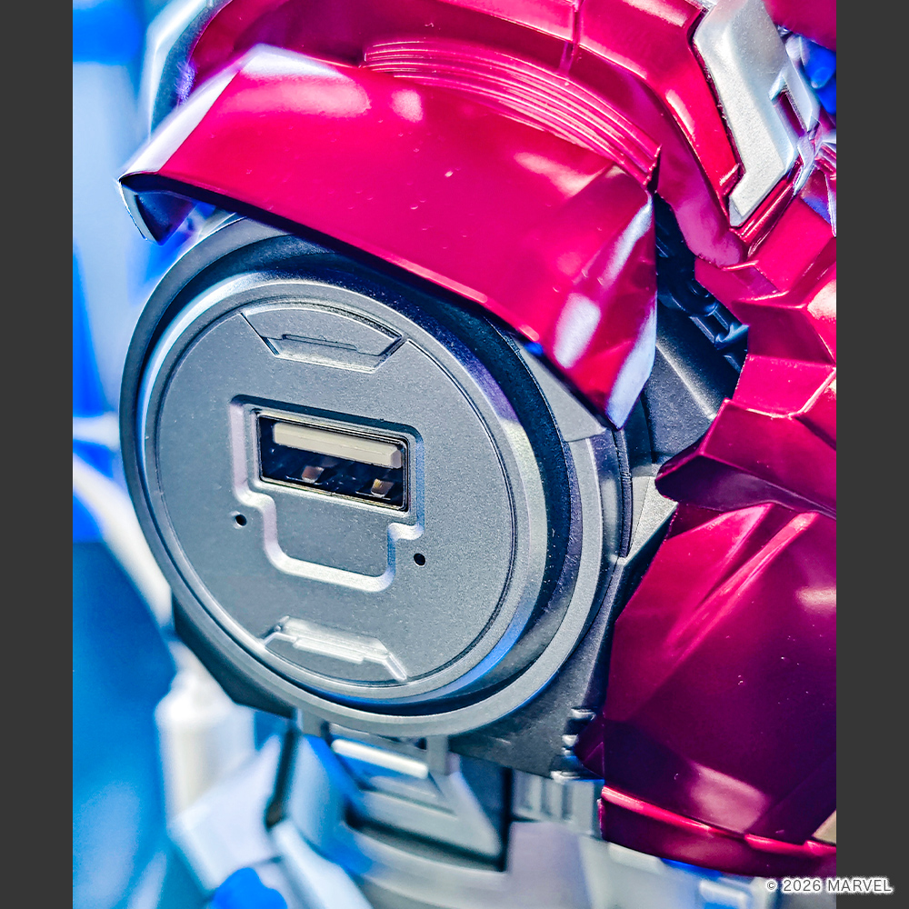 充電専用USB 分配器 キャラクター デザイン マーベル アイアンマン