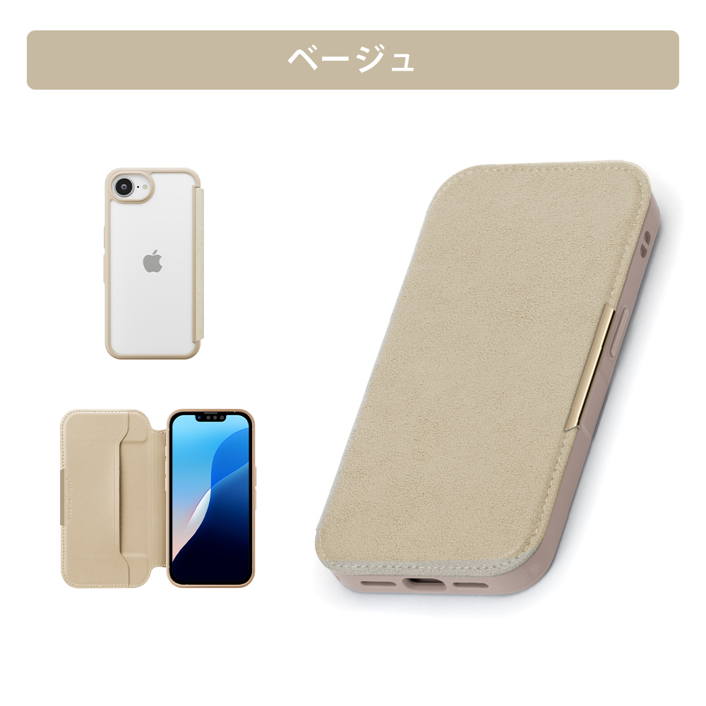 Premium Style iPhone16e iPhone17e ケース 手帳型 カバー ピンク