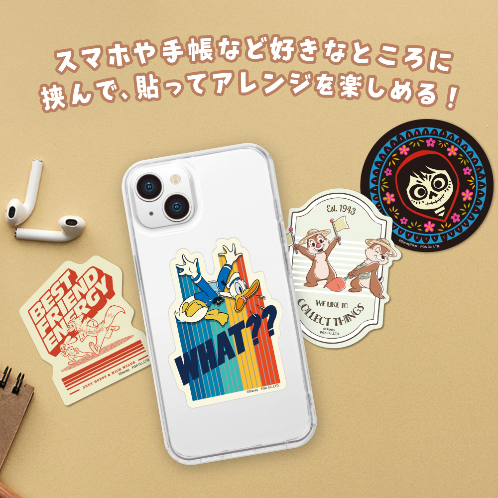 Premium Style ステッカー シール スマホ クリアケース ディズニー
