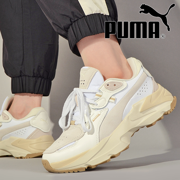 30%off プーマ レディース 厚底 スニーカー ヒール高3.5cm PUMA オーキッド セルフラブ ウィメンズ ローカット シューズ 靴  2023秋冬新作 393211