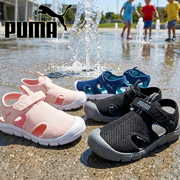 PUMA（プーマ） 2026春夏新色 水陸両用 キッズ サンダル つま先保護