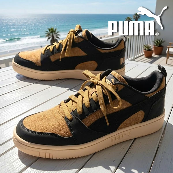 PUMA（プーマ） 2026春夏新作 アッパー麻素材 メンズ スニーカー